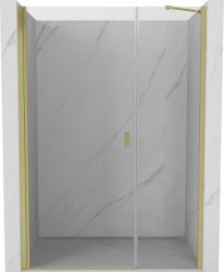 Mexen Mist-B ușă de duș batantă 120 cm, transparentă, aurie periată - 8A2-120-001-55-00 (8A2-120-001-55-00)