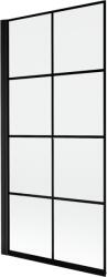 Mexen Mist paravan de duș cu 1 panou stânga 90 x 150 cm, grilaj negru, negru - 8A9-090-001-70-77-L (8A9-090-001-70-77-L)