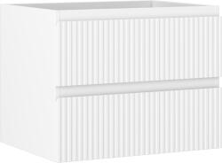Mexen Rivel dulap baie sub lavoar de 60 cm, 2 sertare, canelat, alb mat - 91A20-06047-2-BFF01 (91A20-06047-2-BFF01)