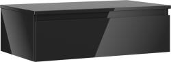Mexen Orio dulap baie sub lavoar 80 cm cu blat, 1 sertar, negru lucios - 91A10-08023-1-BFC70 (91A10-08023-1-BFC70)