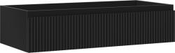 Mexen Rivel dulap baie sub chiuvetă 100 cm, 1 sertar, cu nervuri, negru mat - 91A20-10023-1-BF71 (91A20-10023-1-BF71)