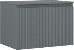 Mexen Rivel dulap baie sub chiuvetă 70 cm cu blat, 1 sertar, reliefat, grafit mat - 91A20-07047-1-BFC66 (91A20-07047-1-BFC66)