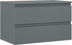 Mexen Orio dulap baie de 80 cm cu blat, 2 sertare, grafit mat - 91A10-08047-2-BFFC66 (91A10-08047-2-BFFC66)