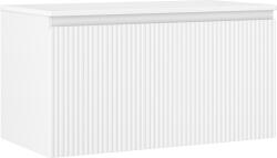 Mexen Rivel dulap de baie sub lavoar 90 cm cu blat, 1 sertar, canelură, alb mat - 91A20-09047-1-BFC01 (91A20-09047-1-BFC01)