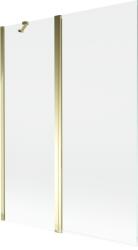 Mexen Mist paravan de duș cu 2 canaturi 130 x 150 cm, transparent, auriu - 8A9-130-011-50-00 (8A9-130-011-50-00)