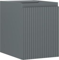 Mexen Rivel dulap baie sub chiuvetă 35 cm, 1 ușă, riflat, grafit mat - 91A21-03547-1-BF66 (91A21-03547-1-BF66)