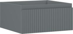 Mexen Rivel dulap baie sub chiuvetă 50 cm, 1 sertar, canelat, grafit mat - 91A20-05023-1-BF66 (91A20-05023-1-BF66)