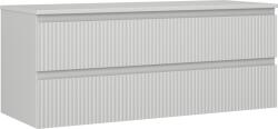 Mexen Rivel dulap de baie sub lavoar 120 cm cu blat, 2 sertare, canelată, gri mat - 91A20-12047-2-BFFC62 (91A20-12047-2-BFFC62)
