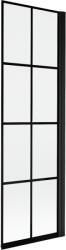 Mexen Mist panou de duș cu 1 canat dreapta 60 x 150 cm, grilaj negru, negru - 8A9-060-001-70-77-P (8A9-060-001-70-77-P)