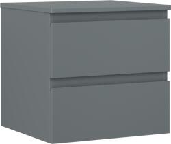 Mexen Orio dulap baie sub chiuvetă 50 cm cu blat, 2 sertare, grafit mat - 91A10-05047-2-BFFC66 (91A10-05047-2-BFFC66)