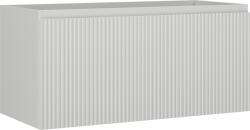Mexen Rivel dulap baie pentru lavoar 100 cm, 1 sertar, riflat, gri mat - 91A20-10047-1-BF62 (91A20-10047-1-BF62)