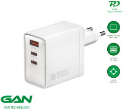 4smarts USB-C-USB-A hálózati töltő adapter, 100W, 2C+1A, fehér (4S542100)