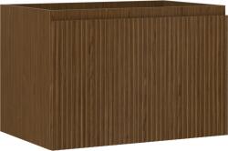 Mexen Rivel dulap de baie sub lavoar 70 cm, 1 sertar, canelat, nuc - 91A20-07047-1-BF86 (91A20-07047-1-BF86)