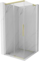 Mexen Rox L cabină de duș culisantă 100 x 100 cm, transparentă, auriu periat - 8C2L-100-100-55-00 (8C2L-100-100-55-00)