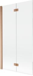 Mexen Mist panou paravan cadă cu 2 uși stânga 100 x 150 cm, transparent, cupru periat - 8A9-100-002-65-00-L (8A9-100-002-65-00-L)