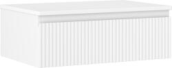 Mexen Rivel dulap baie sub chiuvetă 70 cm cu blat, 1 sertar, canelat, alb mat - 91A20-07023-1-BFC01 (91A20-07023-1-BFC01)