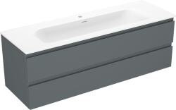 Mexen Orio dulap baie 140 cm cu chiuvetă Vela, 2 sertare, grafit mat/alb mat - 91A10-14047-2-BFF66-W23M01 (91A10-14047-2-BFF66-W23M01)