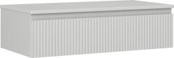 Mexen Rivel dulap baie sub lavoar 90 cm cu blat, 1 sertar, canelat, gri mat - 91A20-09023-1-BFC62 (91A20-09023-1-BFC62)