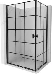 Mexen Mist-B Duo cabină de duș cu uși pivotante 100 x 80 cm, grilaj negru, negru - 8A2-100L-080P-70-77 (8A2-100L-080P-70-77)