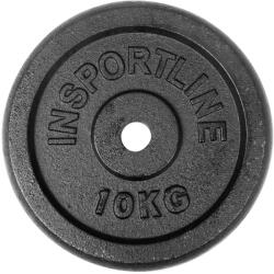 inSPORTline Öntöttvas súlyzótárcsa inSPORTline CastCzech 10 kg 30 mm, 260 mm átmérő, korrózióálló Súlytárcsa