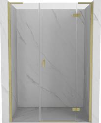 Mexen Mist-H L ușă de duș batantă dreapta 160 cm, transparentă, aurie periată - 8A5L-160-001-55-00-P (8A5L-160-001-55-00-P)
