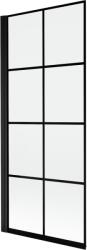 Mexen Mist paravan de duș cu 1 canat stânga 80 x 150 cm, grilaj negru, negru - 8A9-080-001-70-77-L (8A9-080-001-70-77-L)