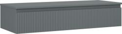 Mexen Rivel dulap de baie sub lavoar 120 cm cu blat, 1 sertar, cu striații, grafit mat - 91A20-12023-1-BFC66 (91A20-12023-1-BFC66)