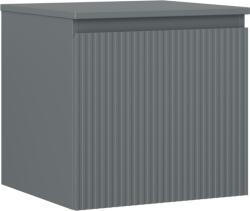 Mexen Rivel dulap baie de 50 cm cu blat, 1 sertar, cu caneluri, grafit mat - 91A20-05047-1-BFC66 (91A20-05047-1-BFC66)
