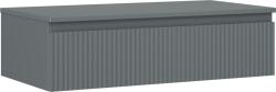 Mexen Rivel dulap baie de 90 cm cu blat, 1 sertar, canelat, grafit mat - 91A20-09023-1-BFC66 (91A20-09023-1-BFC66)