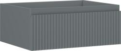 Mexen Rivel dulap baie sub lavoar 60 cm, 1 sertar, riflat, grafit mat - 91A20-06023-1-BF66 (91A20-06023-1-BF66)