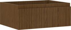 Mexen Rivel dulap baie sub chiuvetă 60 cm, 1 sertar, riflat, nuc - 91A20-06023-1-BF86 (91A20-06023-1-BF86)
