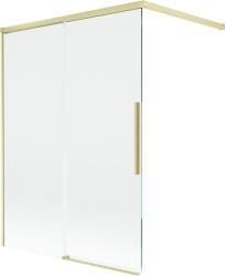 Mexen Rox paravan cadă cu 2 aripi glisante 120 x 150 cm, transparent, auriu periat - 8C9-120-003-55-00 (8C9-120-003-55-00)