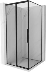 Mexen Rox cabină de duș glisantă stânga 95 x 95 cm, cadru negru, negru - 8C2-095-095-70-70-L (8C2-095-095-70-70-L)