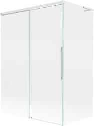 Mexen Rox L paravan de cadă 2-panouri culisante 120 + 70 x 150 cm, transparent, alb - 8C9L-120-070-20-00 (8C9L-120-070-20-00)