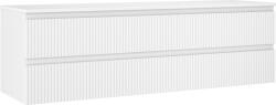 Mexen Rivel dulap baie pentru chiuvetă 160 cm cu blat, 2 sertare, canelat, alb mat - 91A20-16047-2-BFFC01 (91A20-16047-2-BFFC01)