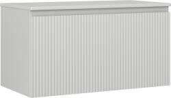 Mexen Rivel dulap baie sub lavoar 90 cm cu blat, 1 sertar, striat, gri mat - 91A20-09047-1-BFC62 (91A20-09047-1-BFC62)
