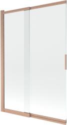 Mexen Fox paravan de duș cu 2 uși glisante 120 x 150 cm, transparent, cupru periat - 891-120-002-65-00 (891-120-002-65-00)
