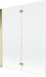 Mexen Mist paravan de baie cu 2 aripi stânga 140 x 150 cm, transparent, auriu - 8A9-140-002-50-00-L (8A9-140-002-50-00-L)