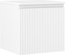 Mexen Rivel dulap baie sub chiuvetă 50 cm cu blat, 1 sertar, canelat, alb mat - 91A20-05047-1-BFC01 (91A20-05047-1-BFC01)