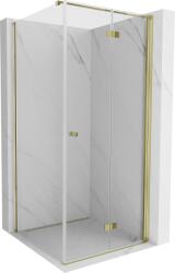 Mexen Mist-F cabină de duș pliabilă dreaptă 90 x 90 cm, transparent, auriu - 8A6T-090-090-50-00-P (8A6T-090-090-50-00-P)