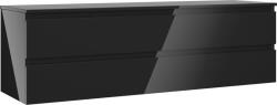 Mexen Orio dulap baie cu blat 160 cm, 2 sertare, negru lucios - 91A10-16047-2-BFFC70 (91A10-16047-2-BFFC70)
