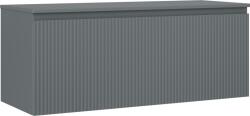 Mexen Rivel dulap baie sub chiuvetă 120 cm cu blat, 1 sertar, canelat, mat grafit - 91A20-12047-1-BFC66 (91A20-12047-1-BFC66)