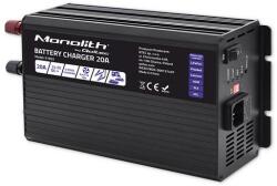 Qoltec Smart Monolith töltő LiFePO4 AGM GEL SLA akkumulátorokhoz | 20A | 24V (QC-51953)