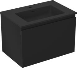 Mexen Orio dulap de baie 70 cm cu chiuvetă Otis, 1 sertar, negru mat - 91A10-07047-1-BF71-W18M71 (91A10-07047-1-BF71-W18M71)