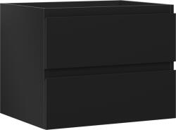 Mexen Orio dulap baie sub chiuvetă 60 cm, 2 sertare, negru mat - 91A10-06047-2-BFF71 (91A10-06047-2-BFF71)