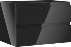 Mexen Orio dulap baie sub lavoar 70 cm, 2 sertare, negru lucios - 91A10-07047-2-BFF70 (91A10-07047-2-BFF70)