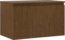Mexen Rivel dulap baie sub chiuvetă 80 cm cu blat, 1 sertar, riflat, nuc - 91A20-08047-1-BFC86 (91A20-08047-1-BFC86)