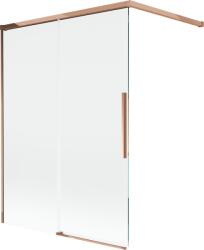 Mexen Rox paravan cadă cu 2 uși glisante 120 x 150 cm, transparent, aur roz - 8C9-120-003-60-00 (8C9-120-003-60-00)