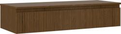 Mexen Rivel dulap lavoar baie 120 cm cu blat, 1 sertar, canelat, nuc - 91A20-12023-1-BFC86 (91A20-12023-1-BFC86)