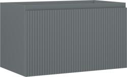Mexen Rivel dulap de baie sub chiuvetă 80 cm, 1 sertar, canelat, grafit mat - 91A20-08047-1-BF66 (91A20-08047-1-BF66)
